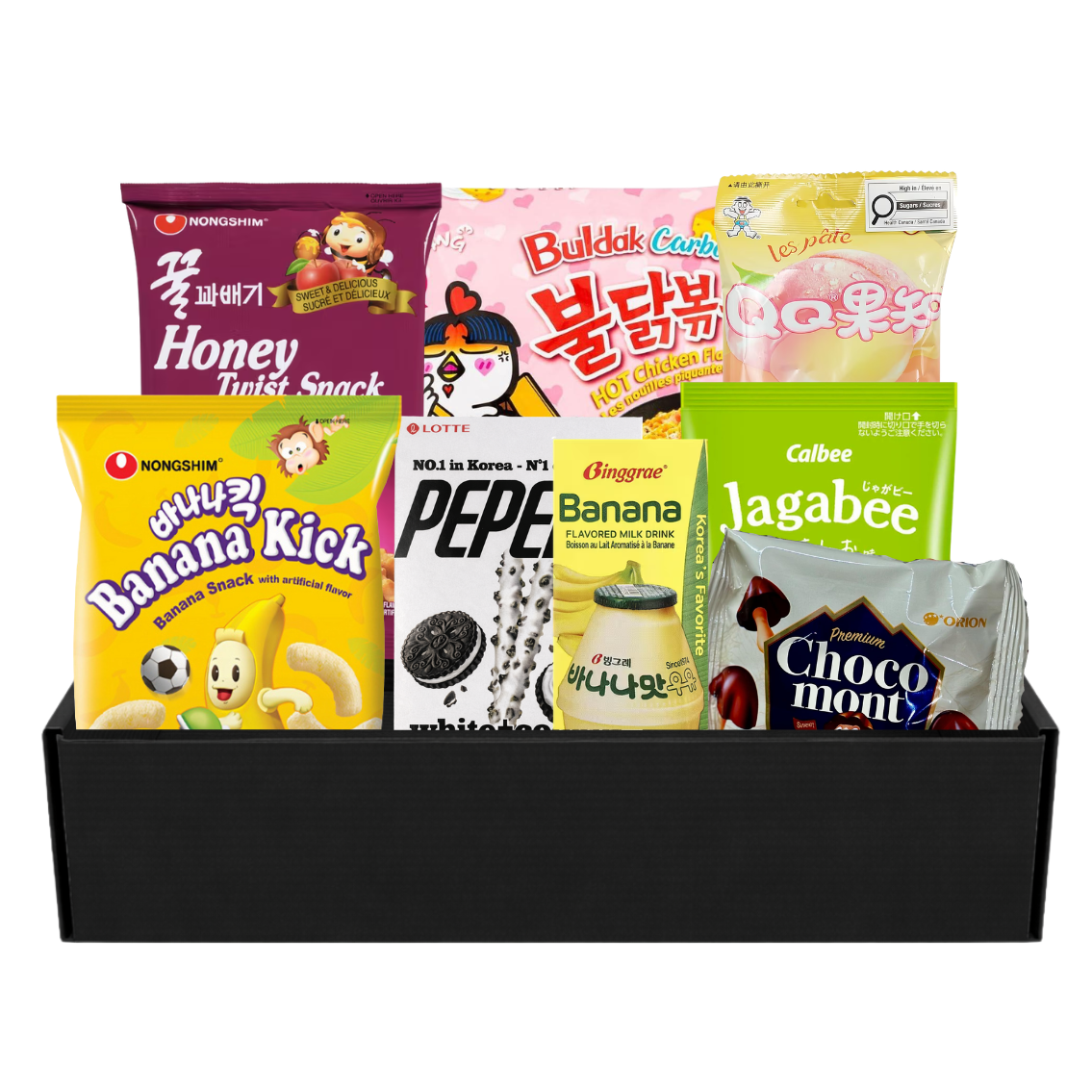 Korean Snack Box Variety Pack – 8 items - K-POP Favourites Treat
