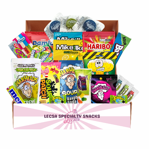 Sour Candy Variety Box – 25 Count – LECSA SPECIALTY SNACKS Sour Candy Variety Box – 25 Count – LECSA SPECIALTY SNACKS