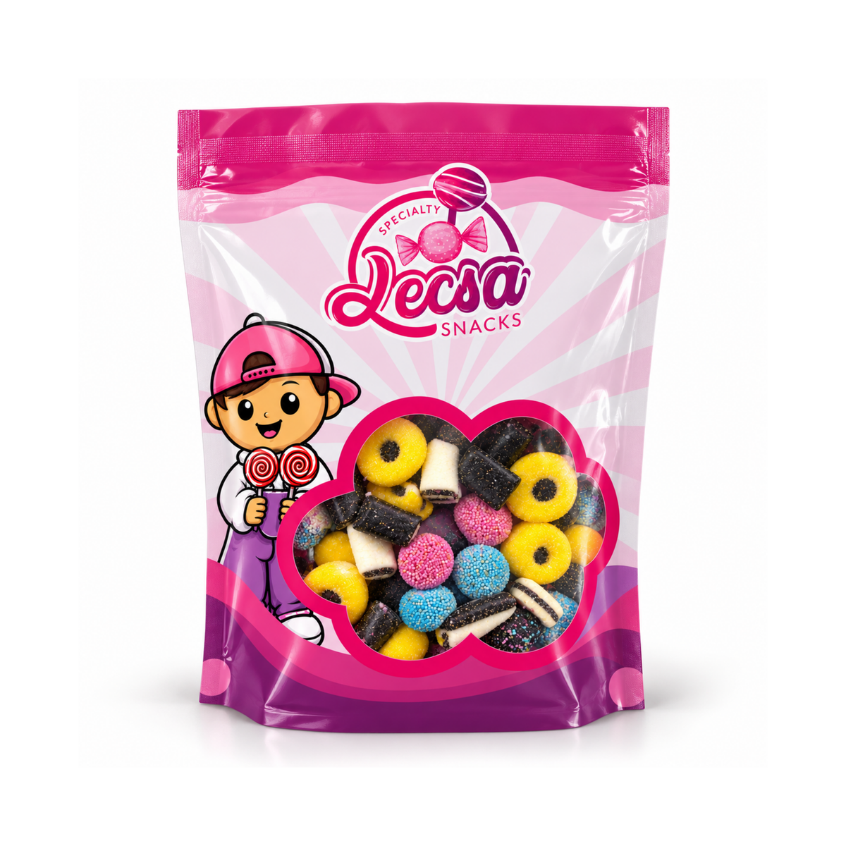 Allsorts Licorice Candy 700g – Assorted Colorful Licorice Mix – Soft & Chewy Candy