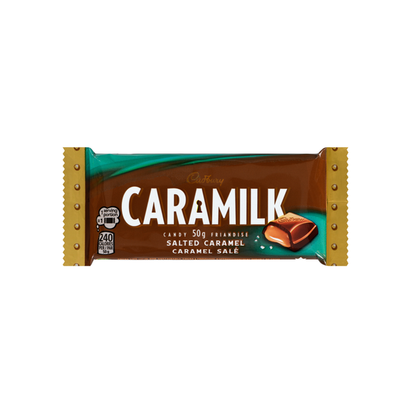Caramilk Salted Caramel Chocolate Bar 50g - Cadbury