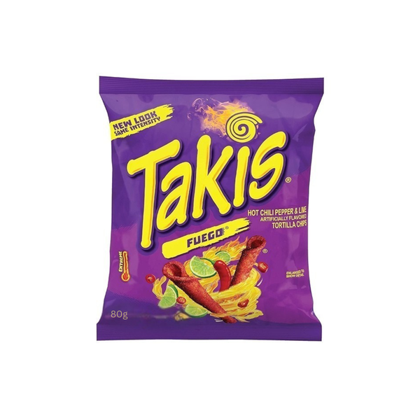 Takis Fuego Rolled Tortilla Chips 80g