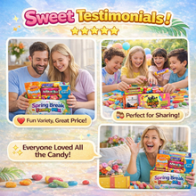 Spring Break Family Mix Bundle – 15 Count Assorted Variety Pack – Assorted Gummies, Sour Candy, Chocolate, Juice & Snack Bundle