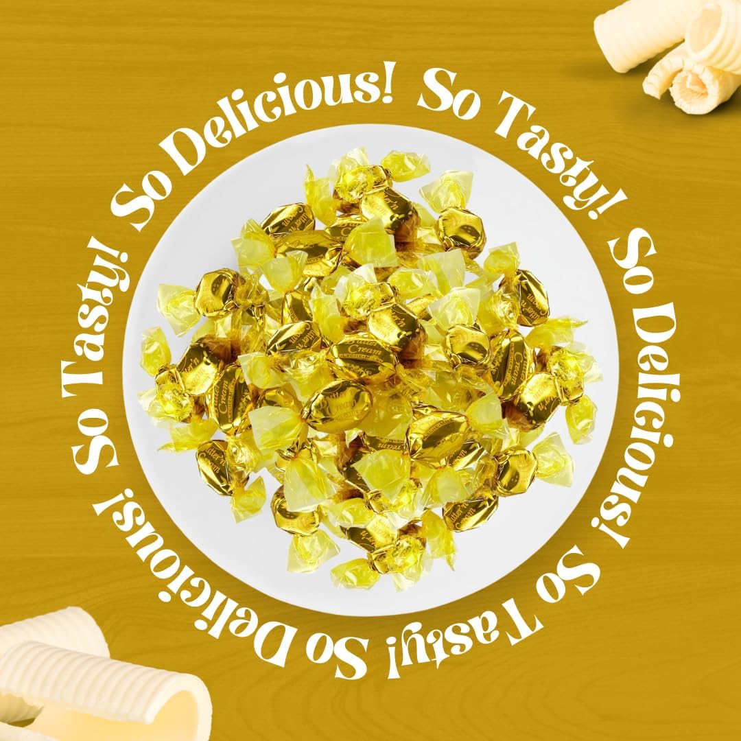 Butter’n Cream Hard Candy 1lb (454g) – Individually Wrapped Old-Fashioned Bonbons
