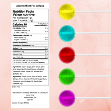 Assorted Fruit Flat Lollipop by Lecsa Specialty Snacks (908g/2lb)