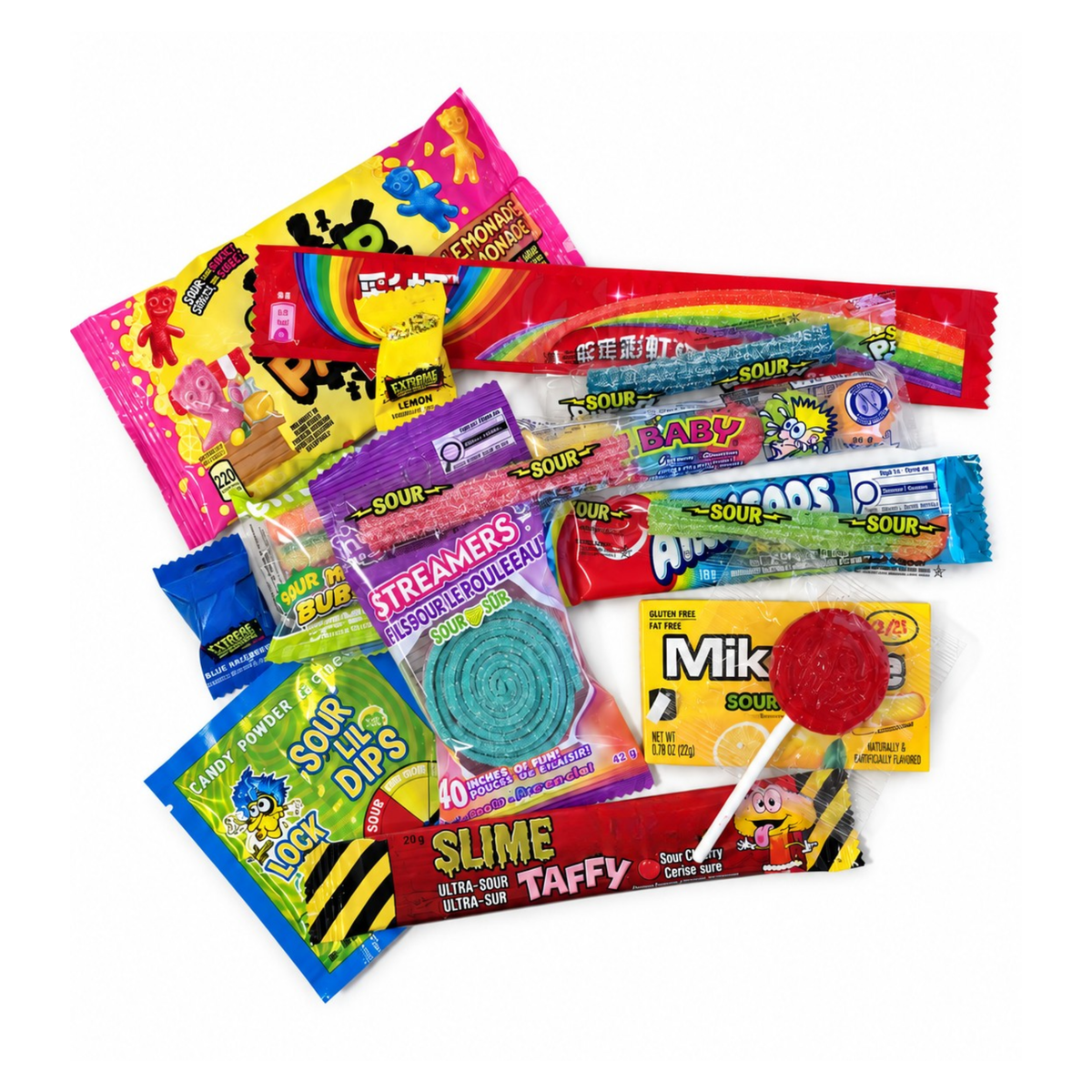 Sour Candy Party Mix 300g – Assorted Sour Candy Variety Pack – Sweet & Tangy Bulk Treats