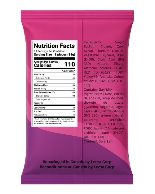 Fruit-Flavored Jelly Slices– 454g / 1lb (Canada)