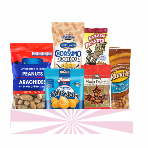 Gourmet Peanut Collection Variety Bundle – 6 Count Assorted Peanut Snack Variety Pack