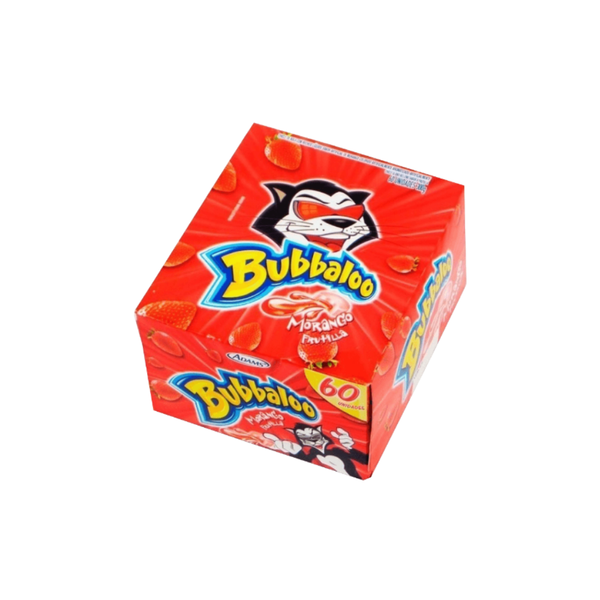 Bubbaloo Bubble Gum – 60 Units (300g) – Assorted Flavors – Imported from Brazil