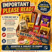 Retro Candy Box Vintage Snack Bundle – Old School Sweets, Bubble Gum Mix, Classic Candy