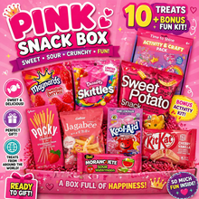 Pink Snack Box - Sweet & Sour Variety Pack + Bonus Fun Kit
