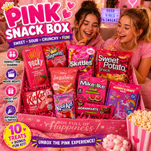 Pink Snack Box - Sweet & Sour Variety Pack + Bonus Fun Kit