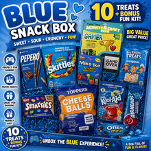 Blue Snack Box - Sweet & Sour Variety Pack + Bonus Fun Kit