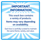 Blue Snack Box - Sweet & Sour Variety Pack + Bonus Fun Kit
