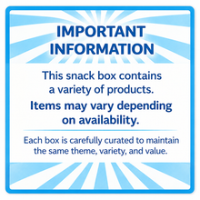 Blue Snack Box - Sweet & Sour Variety Pack + Bonus Fun Kit
