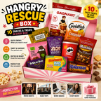 Hangry Rescue Snack Box – 10 Assorted Sweet & Savoury Snacks – Variety Care Package