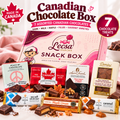 Made in Canada Chocolate Box – 7 Assorted Gourmet Canadian Chocolates – Dark, Milk, Maple & Filled Chocolate Bars