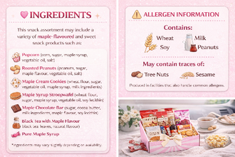 Canadian Maple Treats Box | Authentic Maple Candy & Snacks – 10 Count