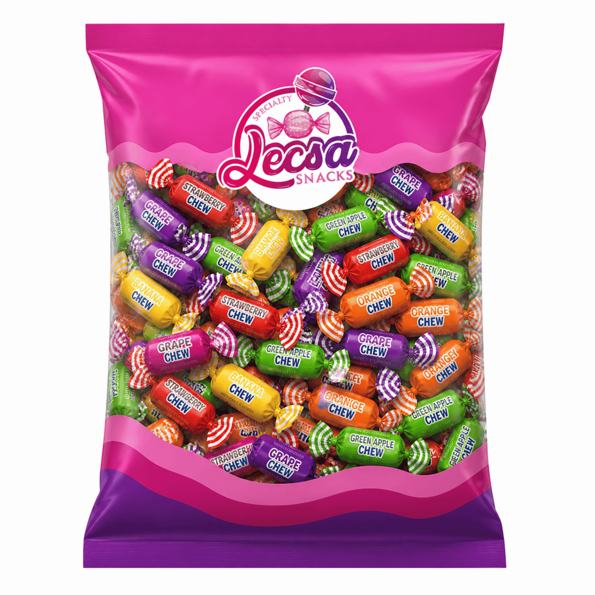 Colombina Assorted Fruit Chews – 1 lb (454g) – Individually Wrapped Fruity Chewy Candy Mix