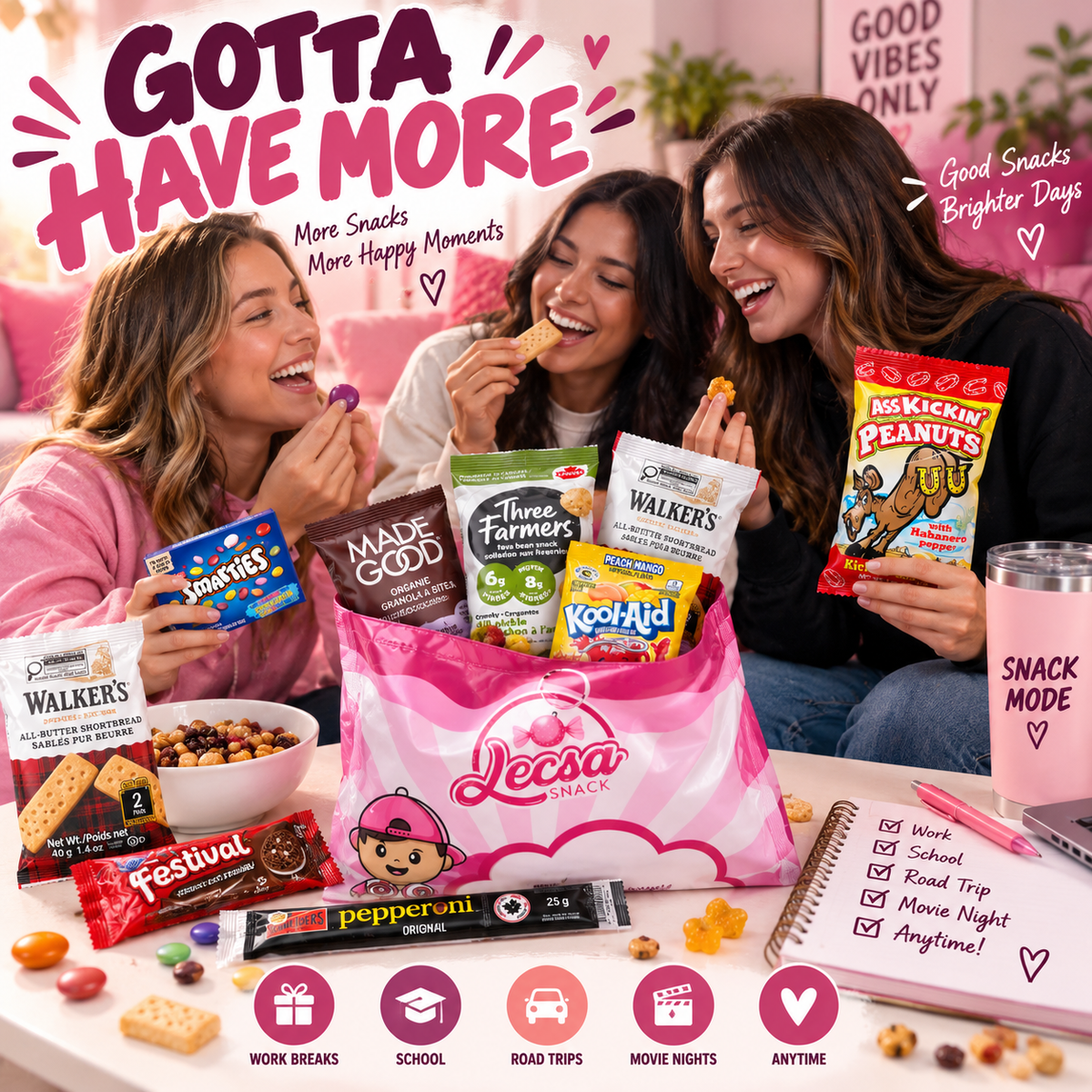 Gotta Have More – 10 Assorted Sweet & Savoury Snacks