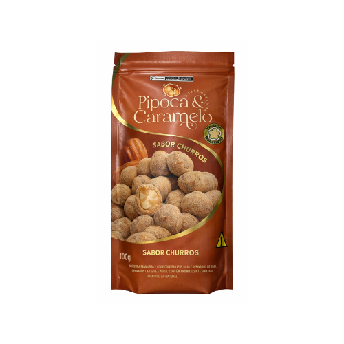 Caramel Popcorn 100g – Artisanal Sweet Popcorn Snack (Brazil)