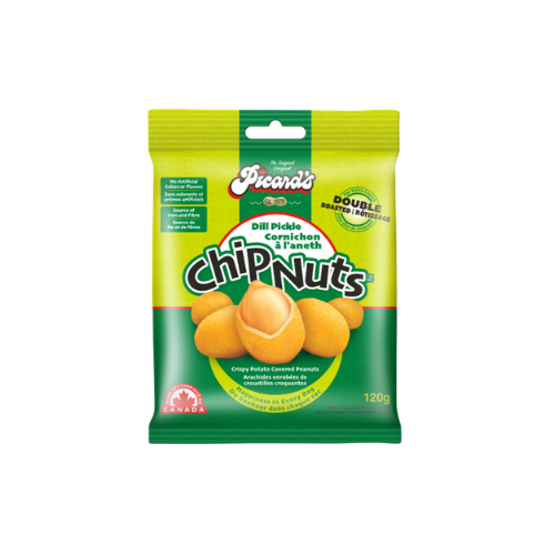 Picard’s Chip Nuts 80g – Double Roasted Peanuts – Crunchy Coated Snack