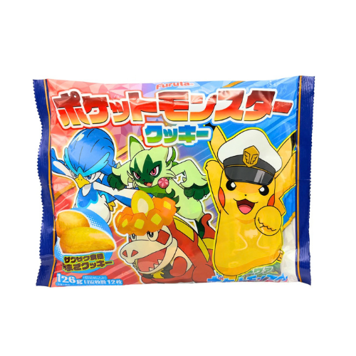 Furuta Pokemon Cookies 126g – 12 Biscuit Snack Pack (Japan)