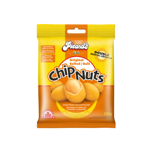 Picard’s Chip Nuts 80g – Double Roasted Peanuts – Crunchy Coated Snack