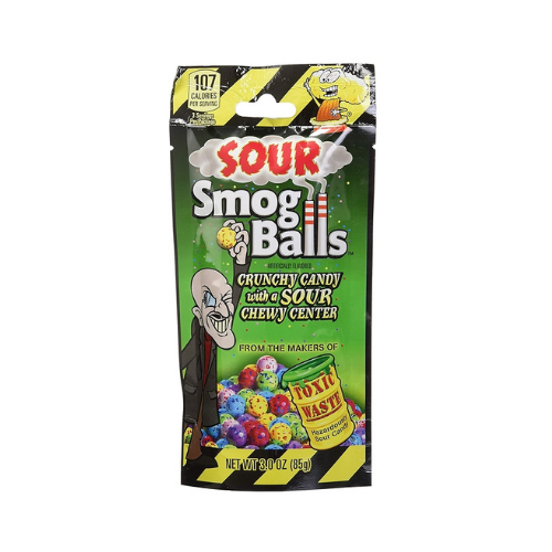 Sour Smog Balls 85g – Crunchy Candy with Sour Chewy Center