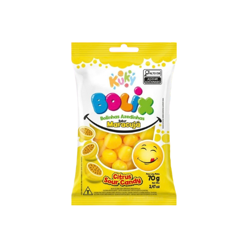 Passion Fruit Citrus Sour Candy 70g (Brazil)