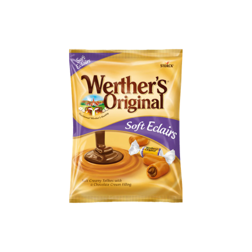 Werther’s Original – Soft Eclairs with Chocolatey Filling (116g)