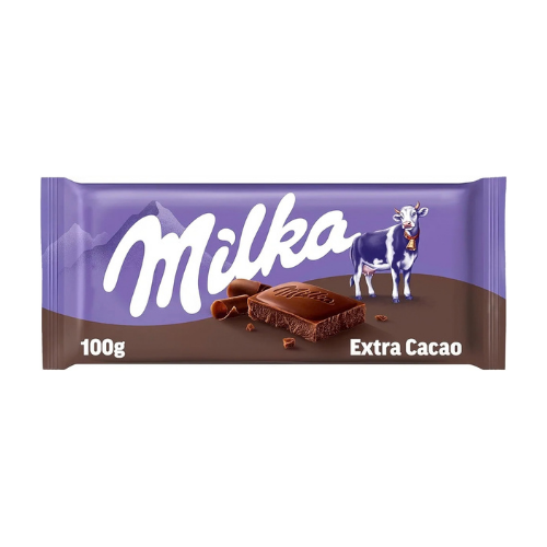 Milka 45% Extra Cocoa Chocolate Bar – (90g)