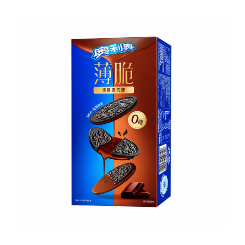 Oreo Thins Dark Chocolate 124g – No Added Sugar (China)