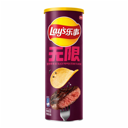 Lay’s Stax Black Pepper Steak 90g (China)