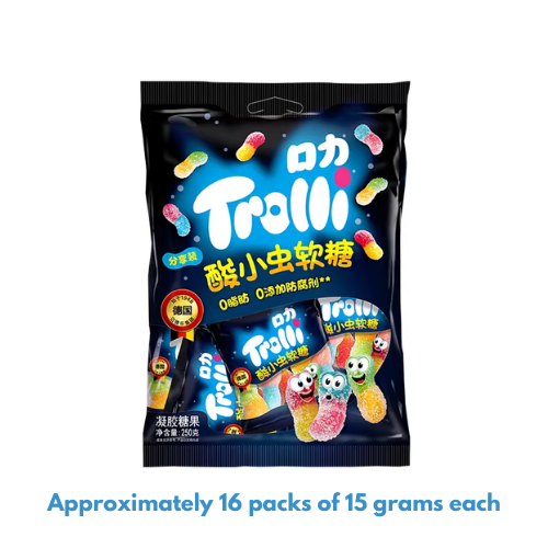 Trolli Sour Gummy Candy 250g – Individually Packed Minis (China)