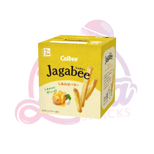 Jagabee Potato Chips Happy Butter Flavour – 5x15g (Japan)