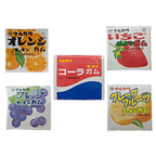 Japanese Marukawa Bubble Gum – Assorted Fruit & Cola Flavors | Classic Chewing Gum from Japan | 10-Piece Variety Pack