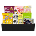 Korean Snack Box Variety Pack – 8 items - K-POP Favourites Treat Set with Ramen, Pepero, Banana Milk Drink, Sweet & Savory Snacks Gift Box