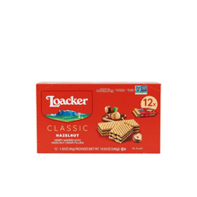 Loacker Classic Hazelnut Wafers - Crunchy Wafer with Hazelnut Cream Filling – 12 x 45g Box (540g) – Individually Wrapped – Made in Austria with 100% Selected Italian Hazelnuts