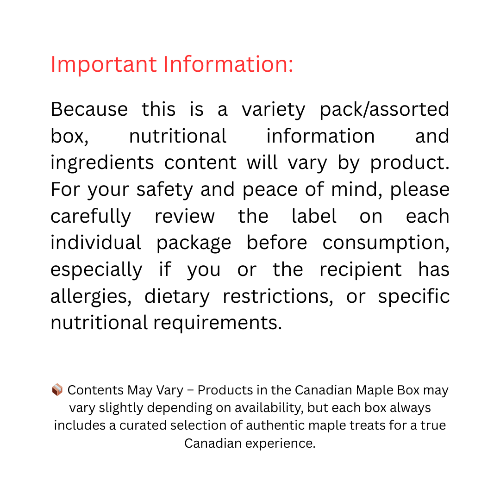 Canadian Maple Treats Box | Authentic Maple Candy & Snacks – 10 Count