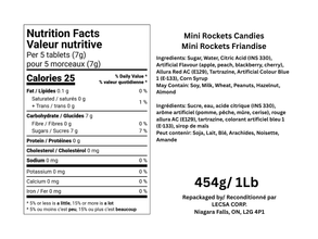 Mini Rockets Candy – 454g (1lb) Individually Wrapped
