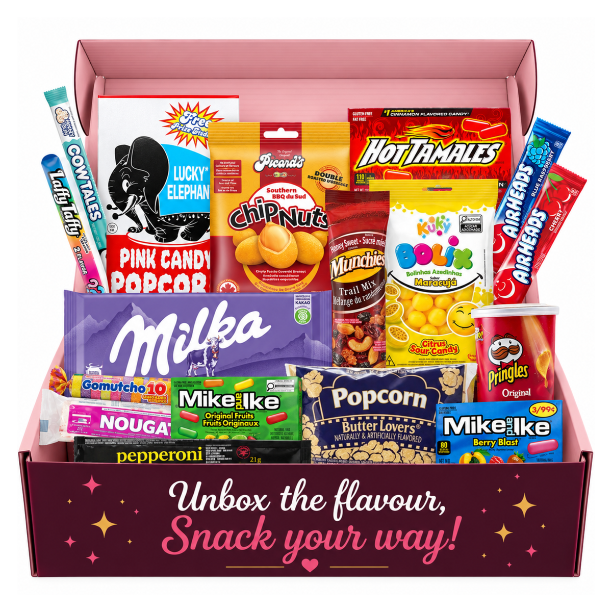 Movie Night Snack Box Canada | Cinema Candy & Popcorn Treats – 20 Count