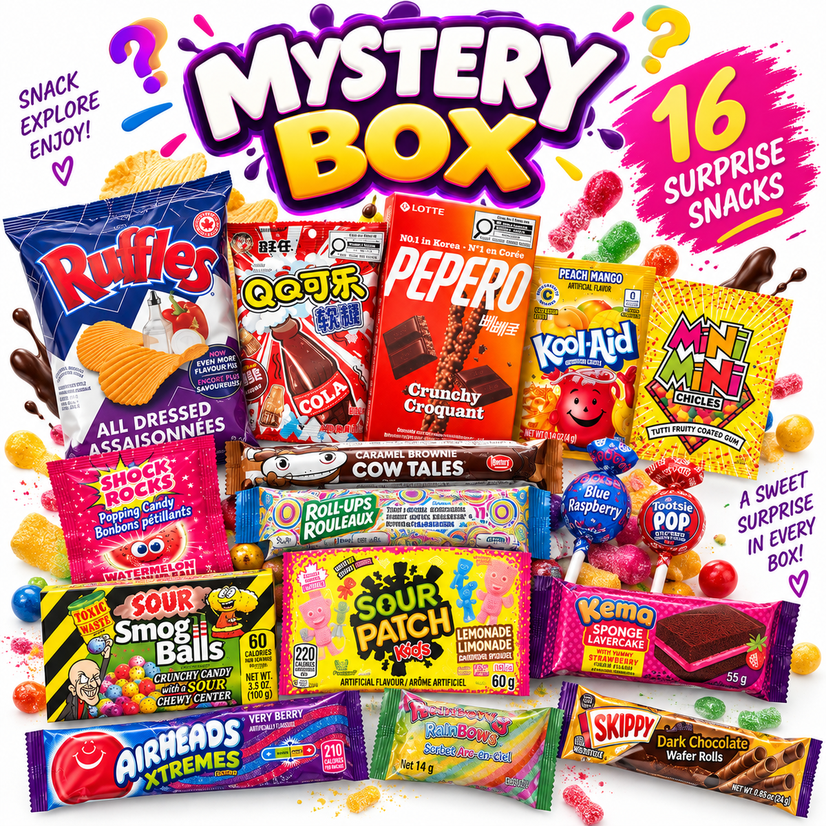 Mystery Snack Box – 16 Surprise Snacks