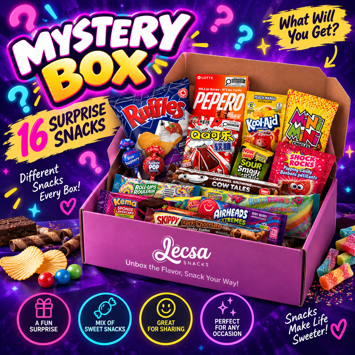 Mystery Snack Box – 16 Surprise Snacks