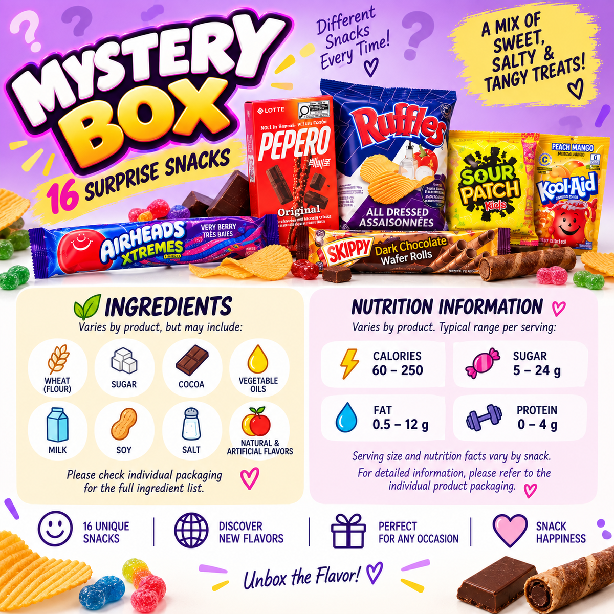 Mystery Snack Box – 16 Surprise Snacks