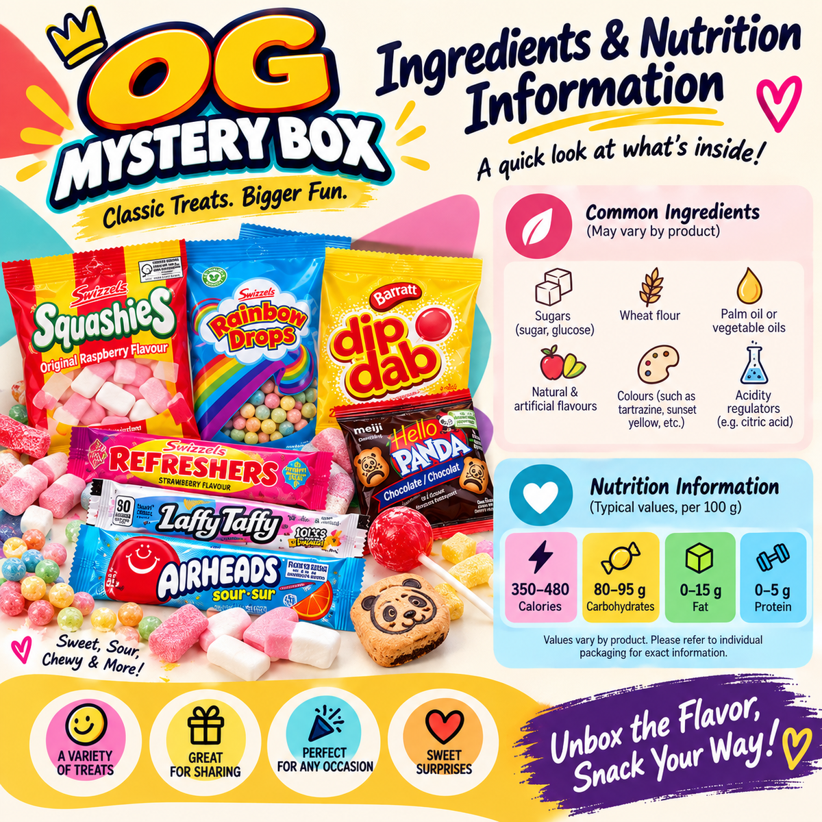 OG Mystery Box – 16 Assorted Sweet Treats
