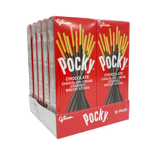 Glico Pocky Sticks – Biscuit Sticks with Flavored Coating – 10 pks – Imported from Japan