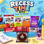 Recess Time Box – Assorted Sweet & Savoury Snack Box, Individually Packaged Treats & Drink