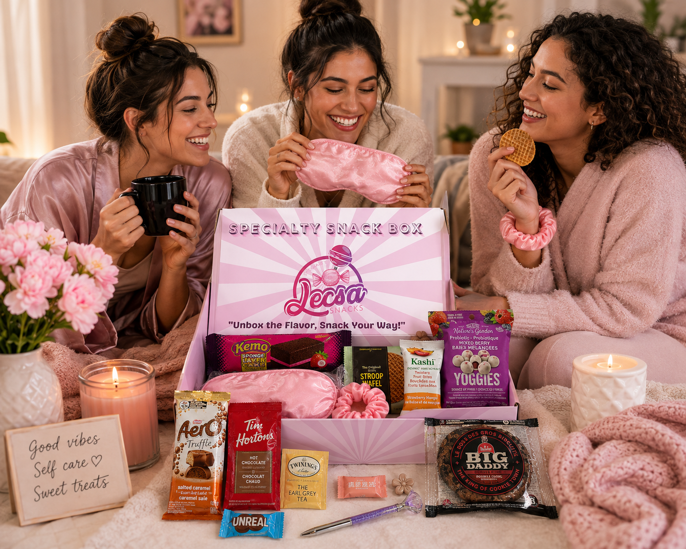 Self Care & Sweets Box – Cozy Gift Box with Sweet Treats, Mug & Self-Care Essentials