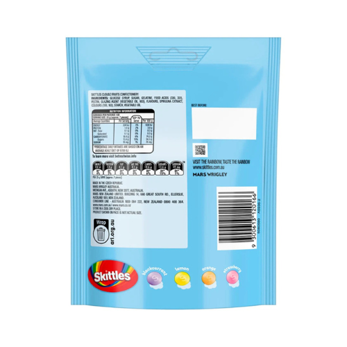Skittles Squishy Cloudz Fruits 94G - UK