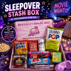 Sleepover Stash Box – Assorted Sweet & Savoury Snacks & Drink